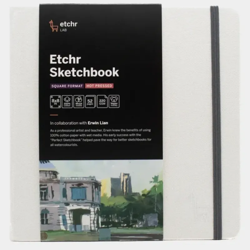 Shop All^Etchr sketchbook Square 8" Hot Pressed - Little Painter Art | Exploring the Endless Possibilities of Art