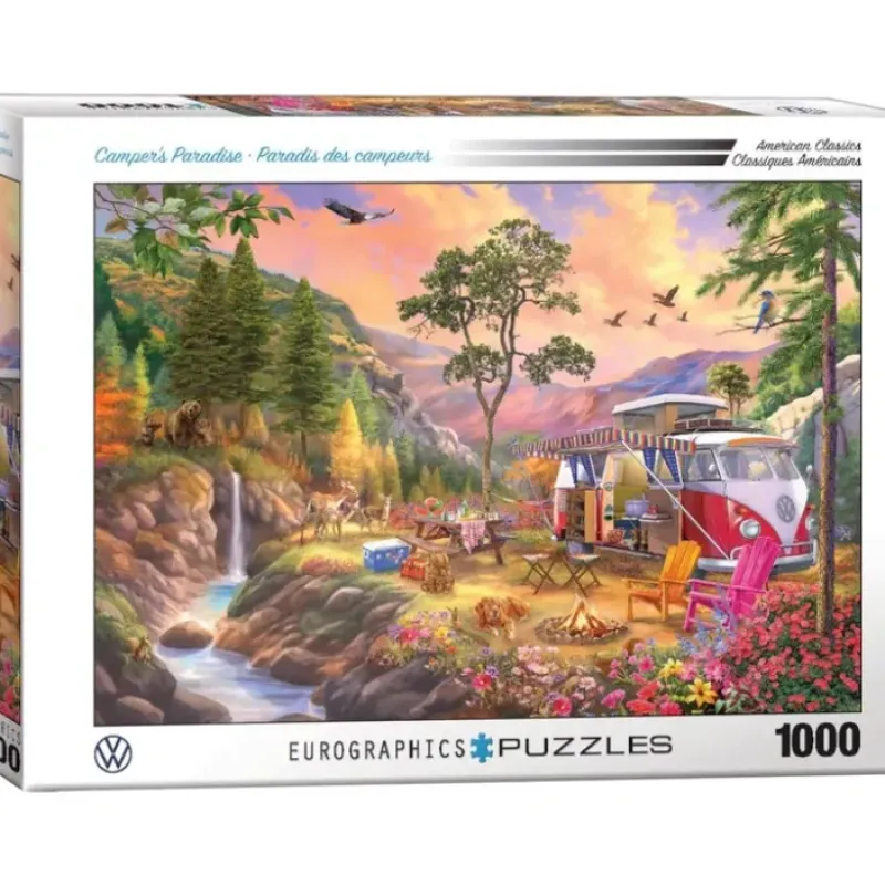 Shop All^Eurographics 1000pc Puzzle - Campers Paradise - Little Painter Art | Exploring the Endless Possibilities of Art