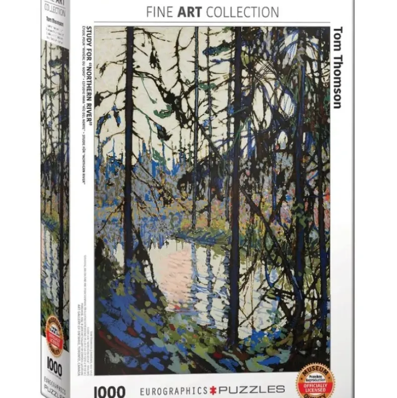 Eurographics 1000pc Puzzle - Tom Thomson: Northern River - Little Painter Art | Exploring the Endless Possibilities of Art| Shop All