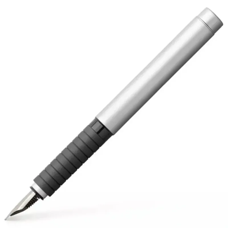 Shop All^Faber-Castell Essentio Fountain Pen, Satin Chrome, Fine - Little Painter Art | Exploring the Endless Possibilities of Art