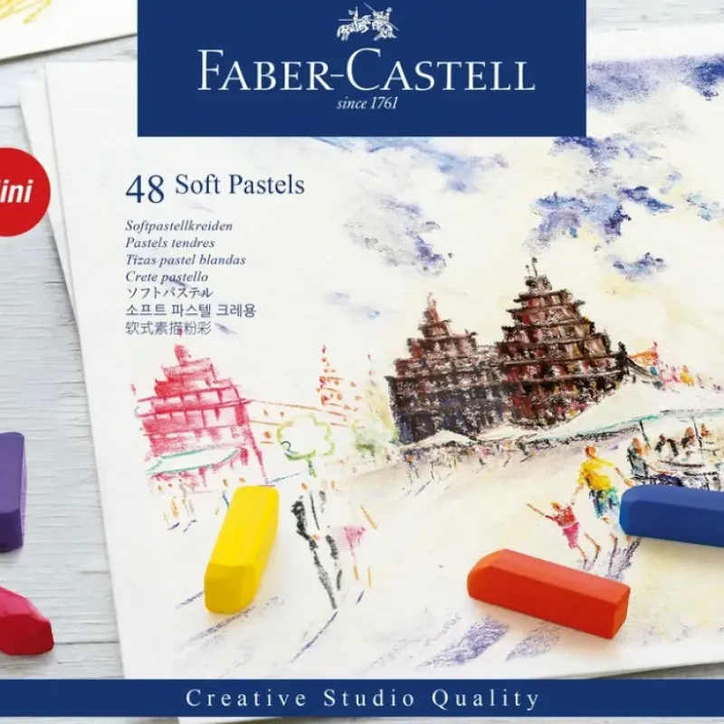 Pigment^Faber-Castell Mini Soft Pastels - Set of 48 - Little Painter Art | Exploring the Endless Possibilities of Art