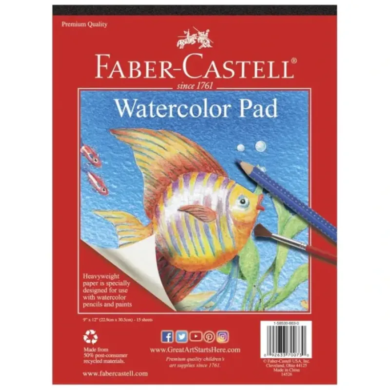 Shop All^Faber-Castell Watercolour Pad 9x12 - Little Painter Art | Exploring the Endless Possibilities of Art