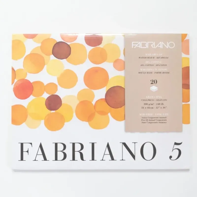 Shop All^Fabriano 5 aquarelblok 20 vellen 300gr /m 31x41cm - Little Painter Art | Exploring the Endless Possibilities of Art
