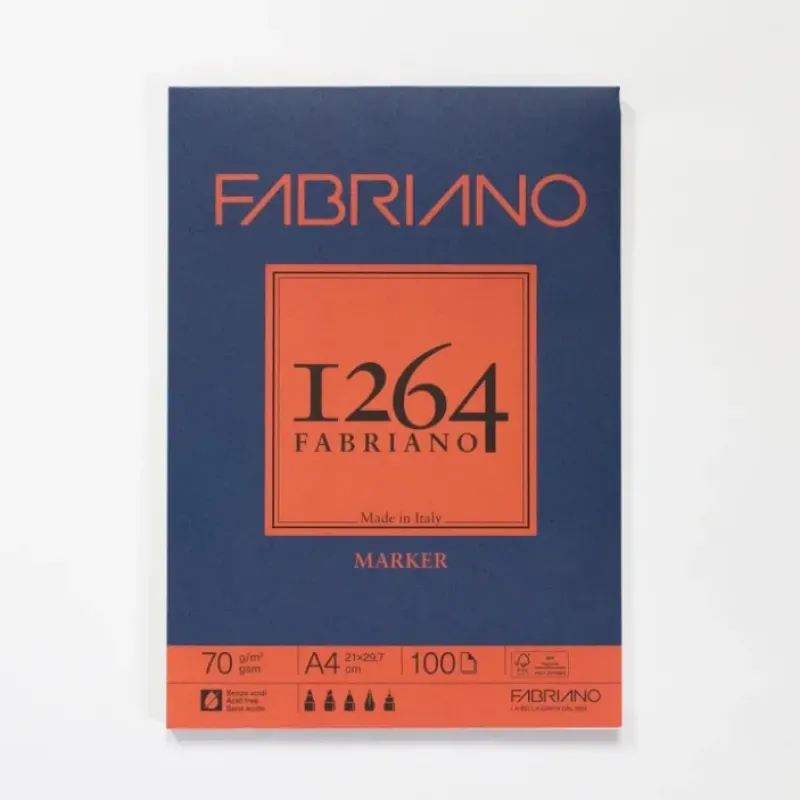 Shop All^Fabriano 1264 markerblok 100 vellen 70gr/m 21x29,7cm (A4) - Little Painter Art | Exploring the Endless Possibilities of Art