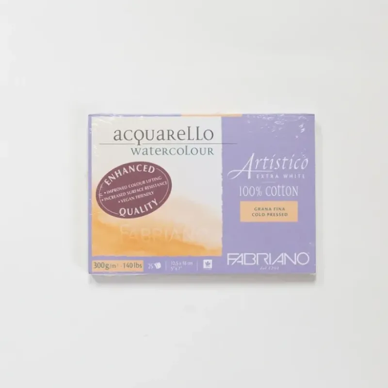 Shop All^Fabriano Artistico Extra White 300gr 25 vellen 12,5x18cm Cold pressed - Little Painter Art | Exploring the Endless Possibilities of Art