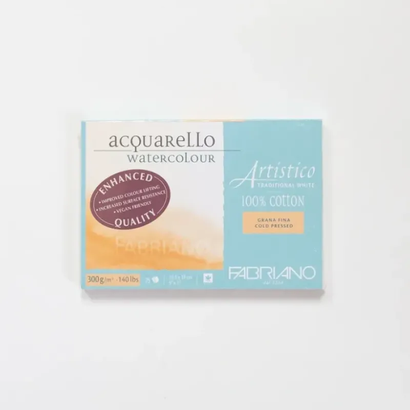Shop All^Fabriano Artistico Traditional White 300gr 25 vellen 12x18cm Cold pressed - Little Painter Art | Exploring the Endless Possibilities of Art