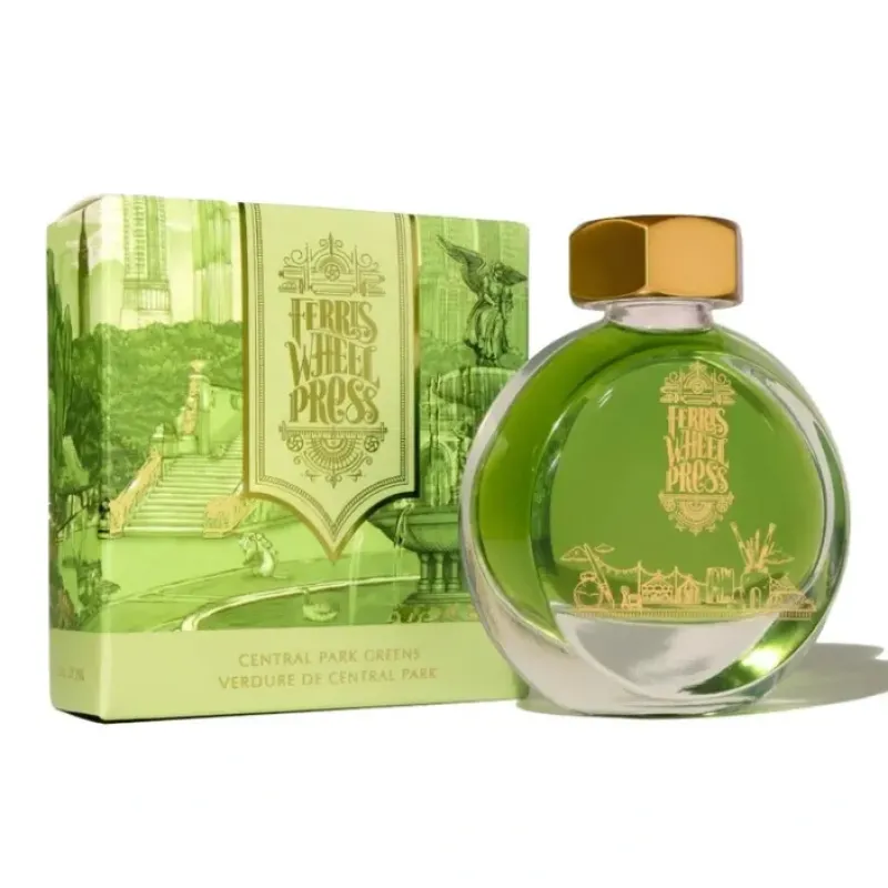 Shop All^Ferris Wheel Press Bottled Ink - 38ml Central Park Greens - Little Painter Art | Exploring the Endless Possibilities of Art