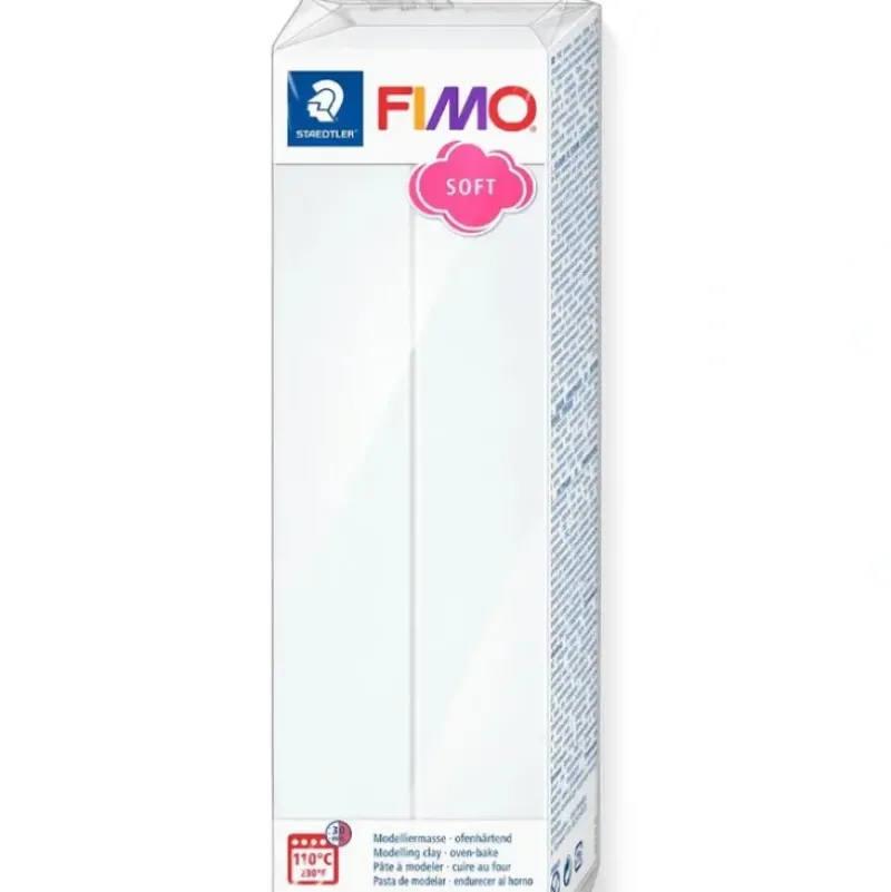 Fimo Soft Polymer Clay 454g White - Little Painter Art | Exploring the Endless Possibilities of Art| Pigment