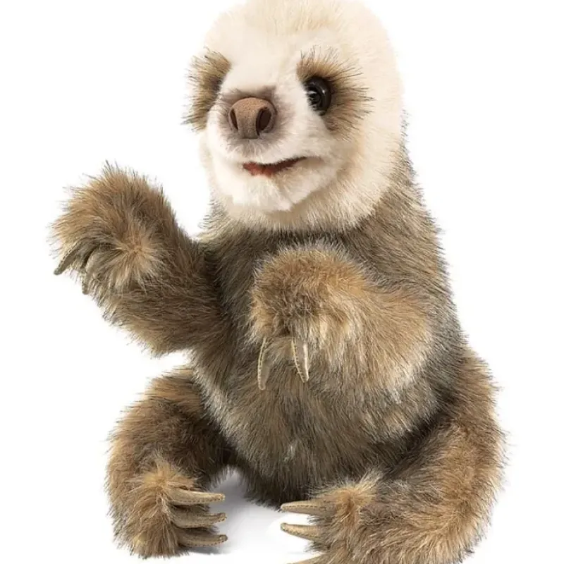 Shop All^Folkmanis Hand Puppet - Baby Sloth - Little Painter Art | Exploring the Endless Possibilities of Art
