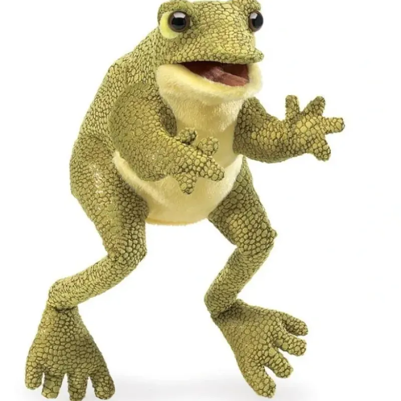 Shop All^Folkmanis Hand Puppet - Funny Frog - Little Painter Art | Exploring the Endless Possibilities of Art