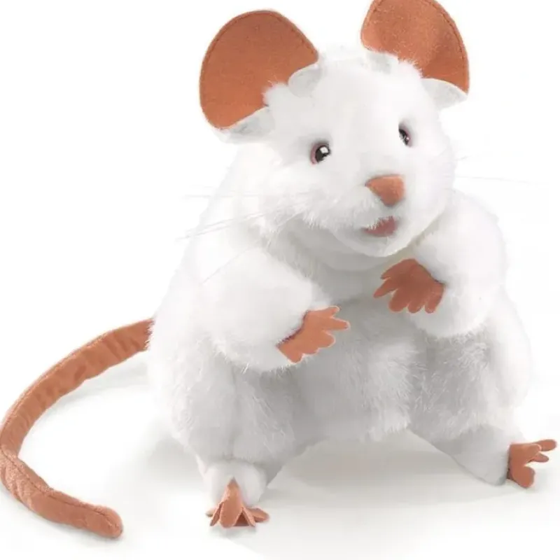 Shop All^Folkmanis Hand Puppet - White Mouse - Little Painter Art | Exploring the Endless Possibilities of Art