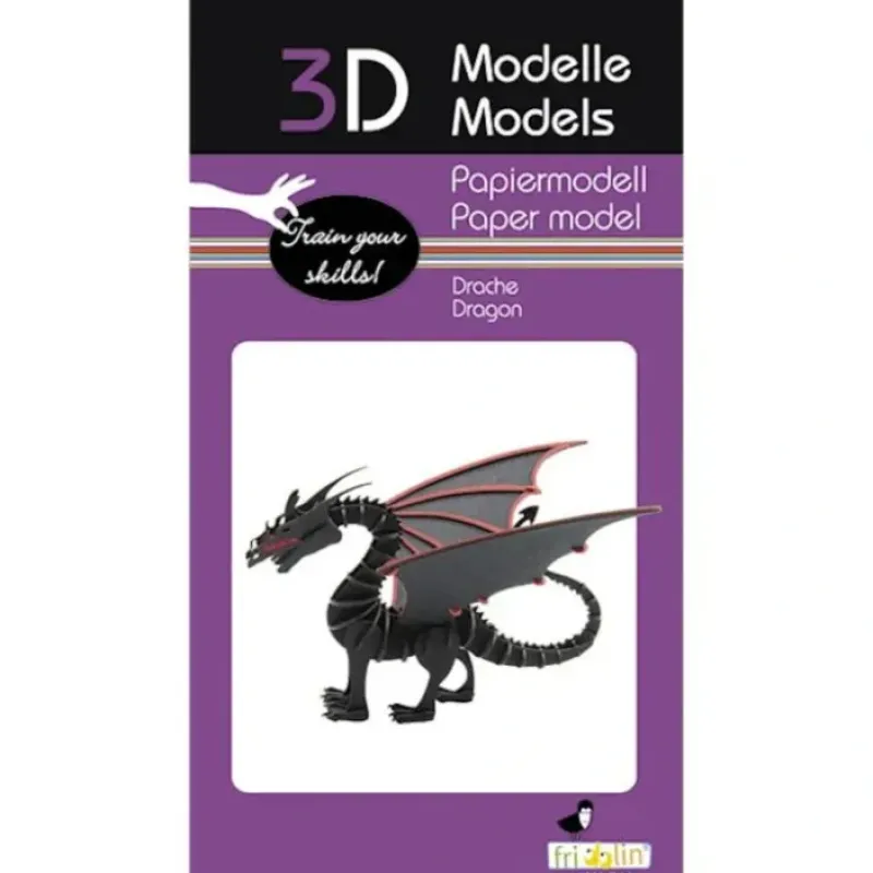 Shop All^Fridolin 3D Paper Model - Dragon - Little Painter Art | Exploring the Endless Possibilities of Art