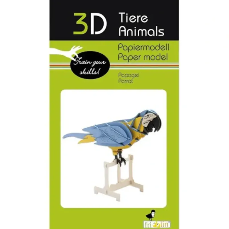 Shop All^Fridolin 3D Paper Model - Parrot - Little Painter Art | Exploring the Endless Possibilities of Art