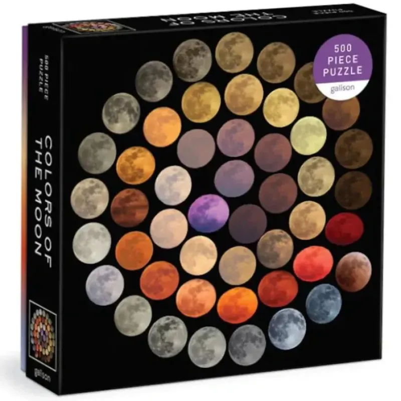 Shop All^Galison 500pc Puzzle - Colours of the Moon - Little Painter Art | Exploring the Endless Possibilities of Art