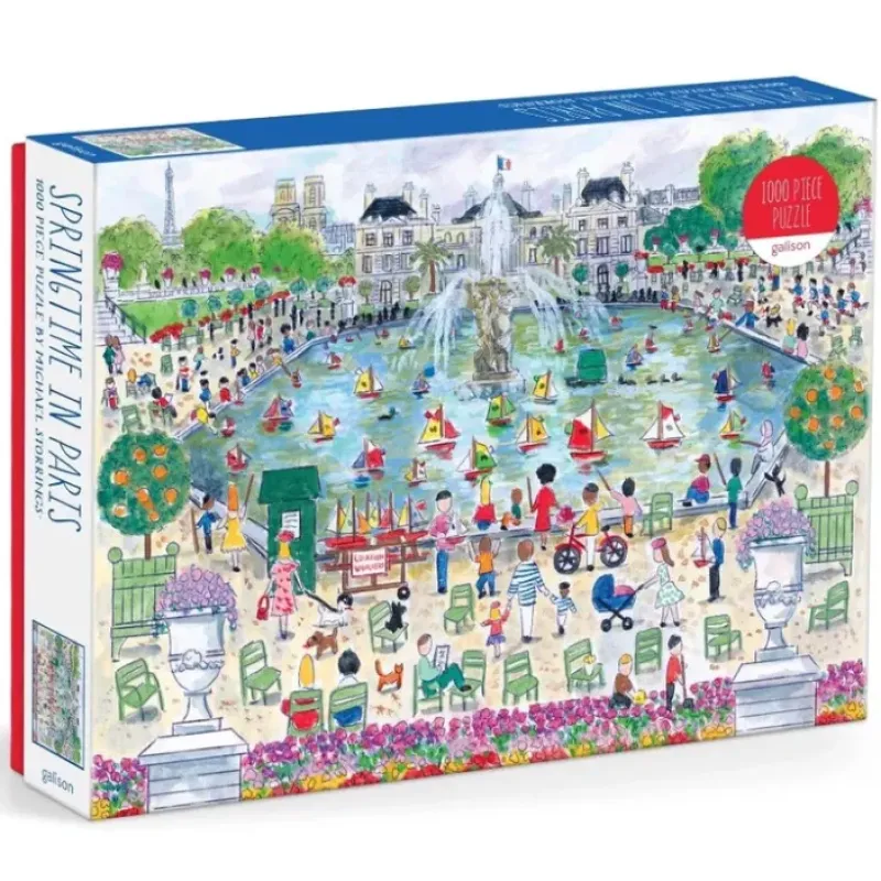 Hot^Galison 1000pc Puzzle - Michael Storrings Springtime in Paris - Little Painter Art | Exploring the Endless Possibilities of Art