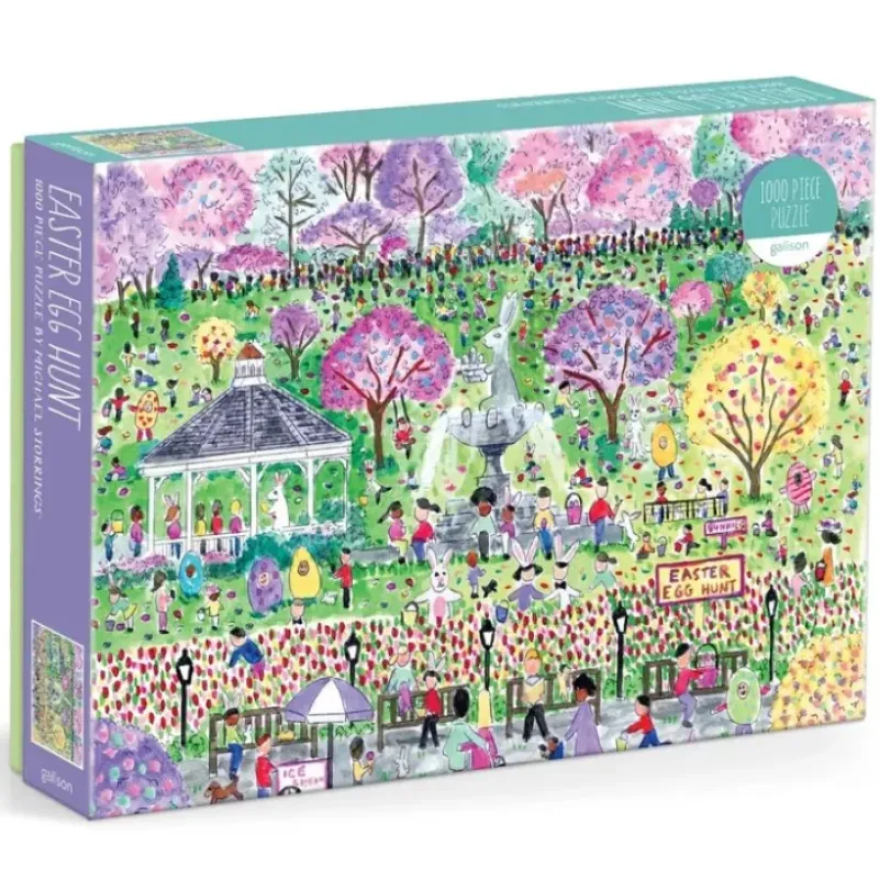 Hot^Galison 1000pc Puzzle - Michael Storrings Easter Egg Hunt - Little Painter Art | Exploring the Endless Possibilities of Art