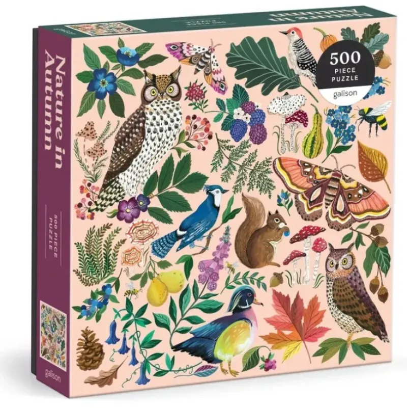 Galison 500pc Puzzle - Nature in Autumn - Little Painter Art | Exploring the Endless Possibilities of Art| Shop All