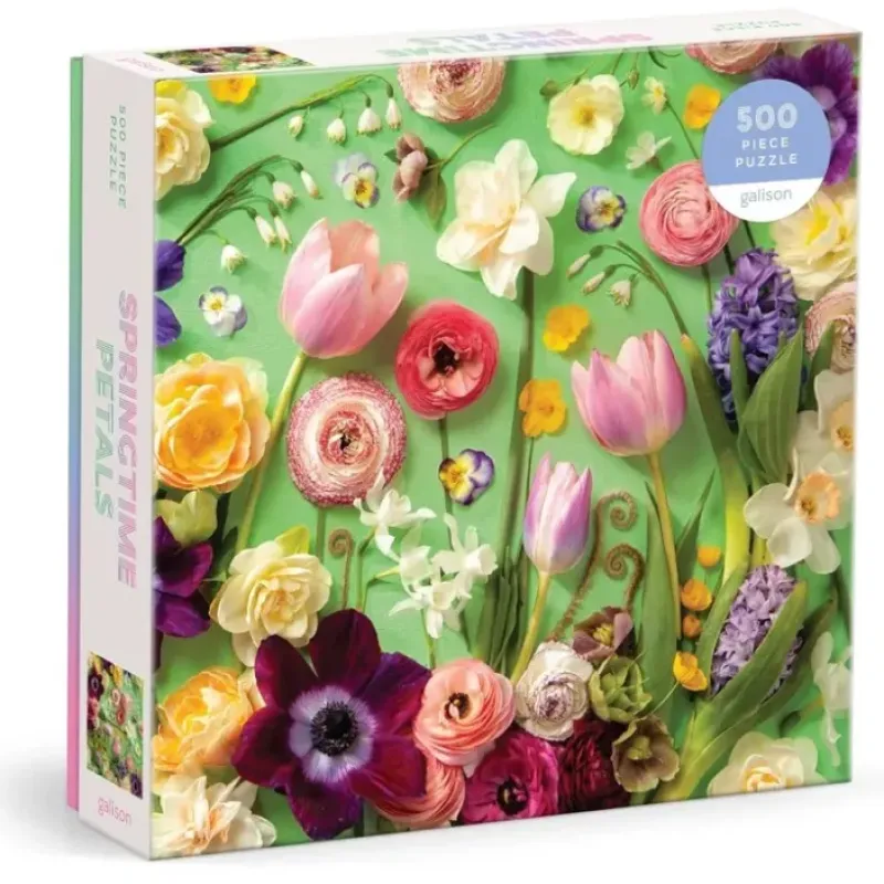 Hot^Galison 500pc Puzzle - Springtime Petals - Little Painter Art | Exploring the Endless Possibilities of Art