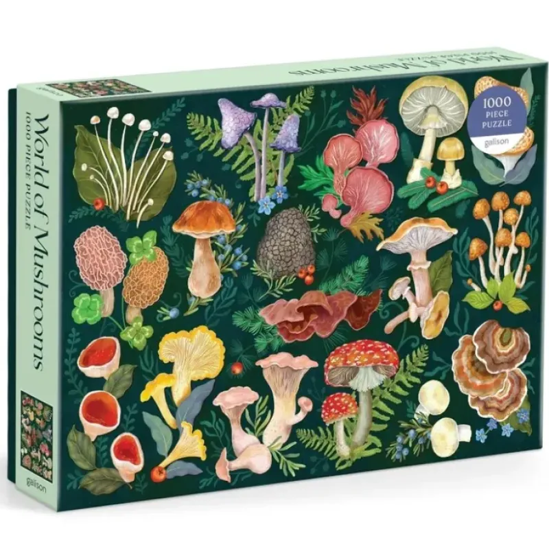 Shop All^Galison 1000pc Puzzle - World of Mushrooms - Little Painter Art | Exploring the Endless Possibilities of Art