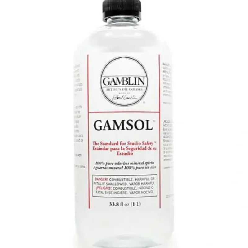 Brush^Gamblin Gamsol Mineral Spirits 33.8oz - Little Painter Art | Exploring the Endless Possibilities of Art