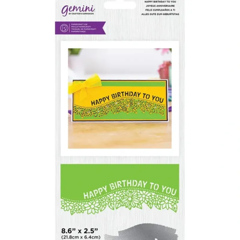Shop All^Gemini Die - Edgeables - Happy Birthday to You - Little Painter Art | Exploring the Endless Possibilities of Art