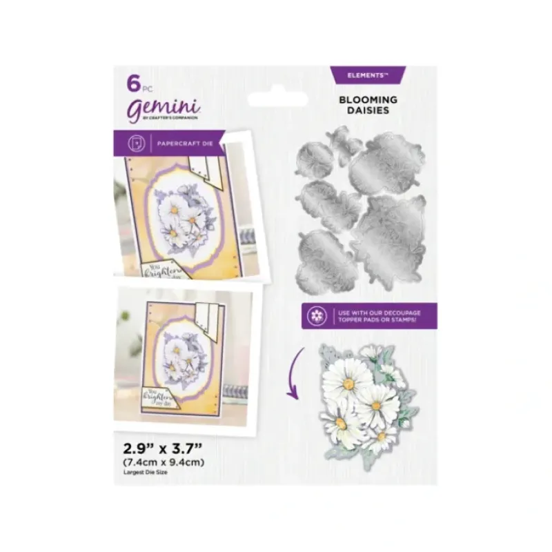 Shop All^Gemini Elements Floral Decoupage Die - Blooming Daisies - Little Painter Art | Exploring the Endless Possibilities of Art