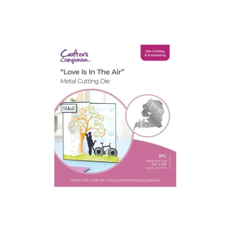 Shop All^Gemini Everyday Half Create a Card Die Love is in the Air - Little Painter Art | Exploring the Endless Possibilities of Art