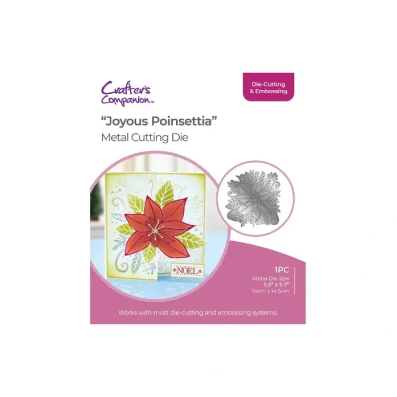 Shop All^Gemini Half Create a Card Die - Joyous Poinsettia - Little Painter Art | Exploring the Endless Possibilities of Art