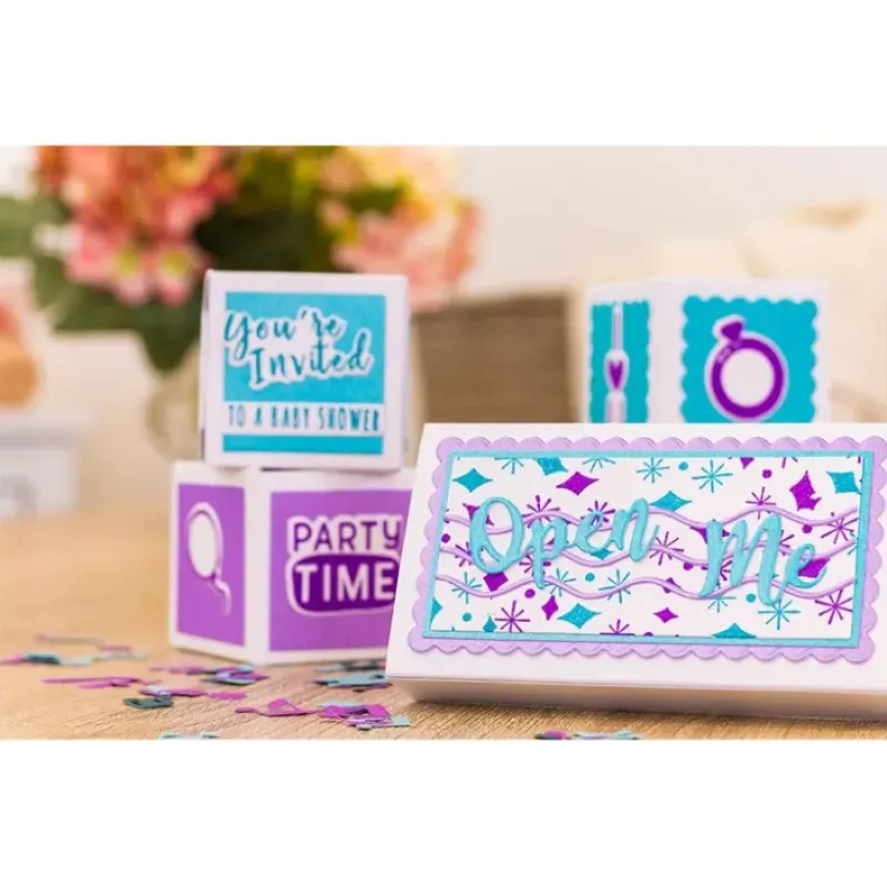 Shop All^Gemini Stamp & Die - Many Congratulations - Little Painter Art | Exploring the Endless Possibilities of Art