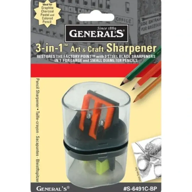 Shop All^General's 3-in-1 Clear Sharpener - Little Painter Art | Exploring the Endless Possibilities of Art