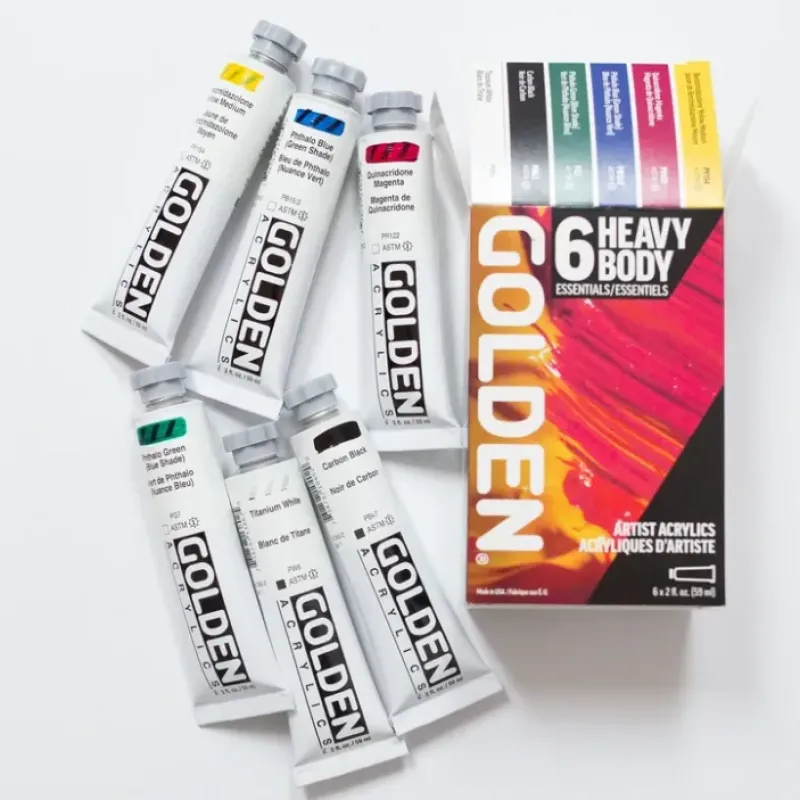 Shop All^Golden Heavy Body Essentials set 6x59ml - Little Painter Art | Exploring the Endless Possibilities of Art