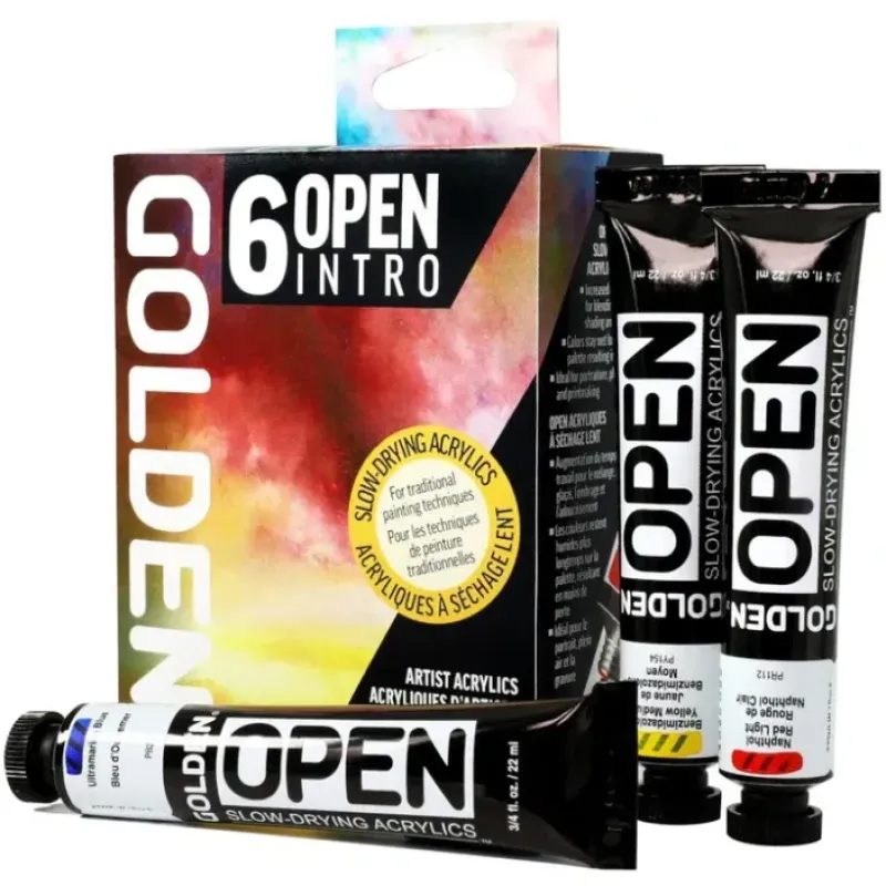 Shop All^Golden OPEN Acrylics Intro 6pk + Thinner - Little Painter Art | Exploring the Endless Possibilities of Art