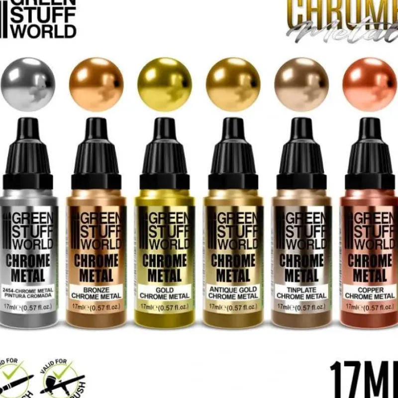 Brush^GSW Paint Set - CHROME METAL - Little Painter Art | Exploring the Endless Possibilities of Art