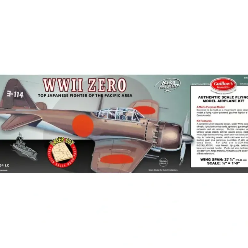 Shop All^Guillow's 1/16 Mitsubishi Zero Laser Cut Model Kit (1) - Little Painter Art | Exploring the Endless Possibilities of Art