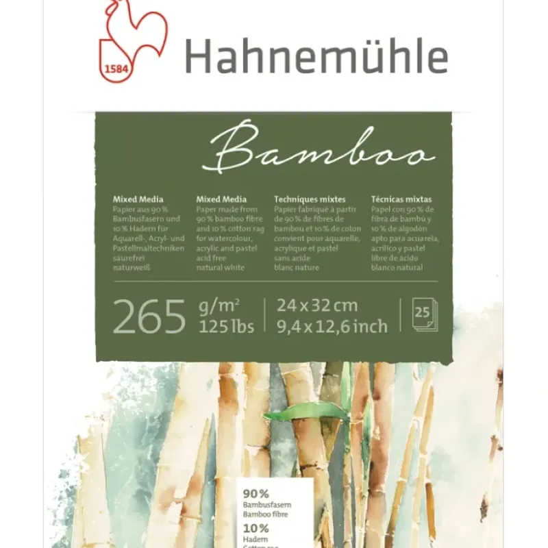 Shop All^Hahnemhle Bamboo Mixed Media Paper Pads - 265gsm (125lbs) - Little Painter Art | Exploring the Endless Possibilities of Art
