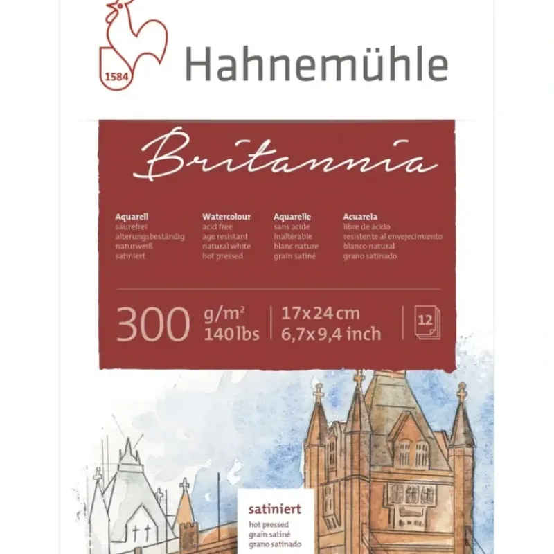 Shop All^Hahnemhle Britannia Pads - 300gsm - Hot Pressed - Little Painter Art | Exploring the Endless Possibilities of Art