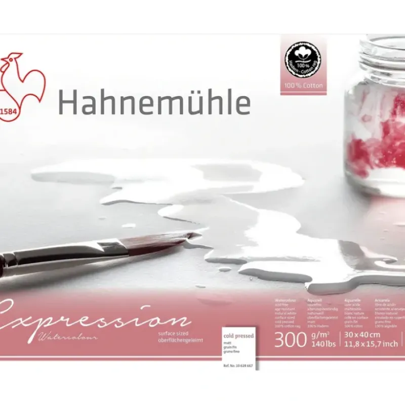 Shop All^Hahnemhle 'Expression' Watercolour Blocks - Cold Pressed - 20 Sheets - 300gsm - Little Painter Art | Exploring the Endless Possibilities of Art