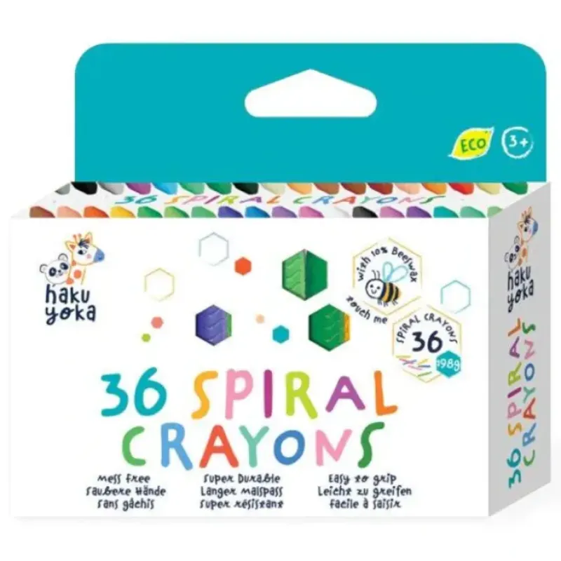 Shop All^Haku Yoka Spiral Crayons 36pk - Little Painter Art | Exploring the Endless Possibilities of Art