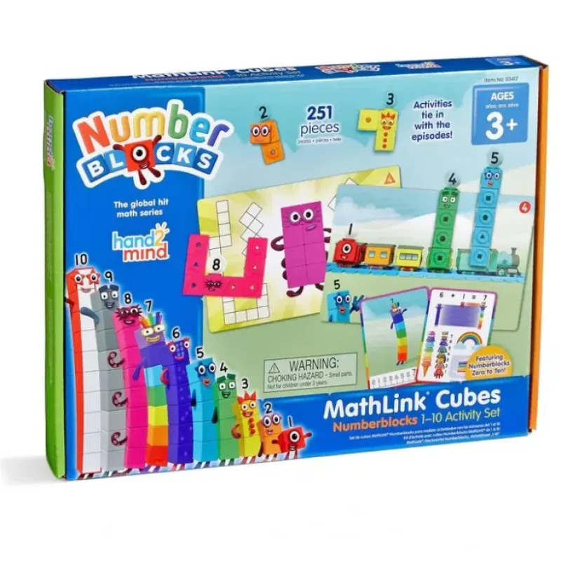 Hot^Hand2Mind Number Blocks MathLink Cubes 1-10 Activity Set - Little Painter Art | Exploring the Endless Possibilities of Art