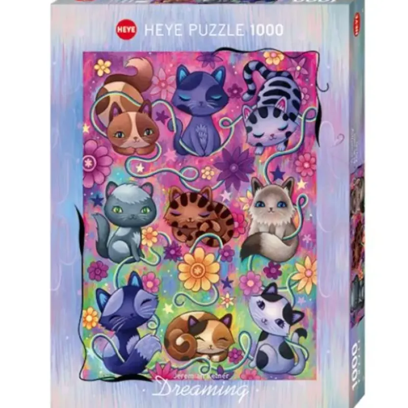 Shop All^Heye 1000pc Puzzle - Dreaming, Kitty Cats - Little Painter Art | Exploring the Endless Possibilities of Art