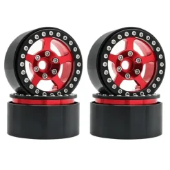Shop All^Hobby Details 1.9" Aluminum Wheels - 5 Stars (4)(Red Rings) - Little Painter Art | Exploring the Endless Possibilities of Art