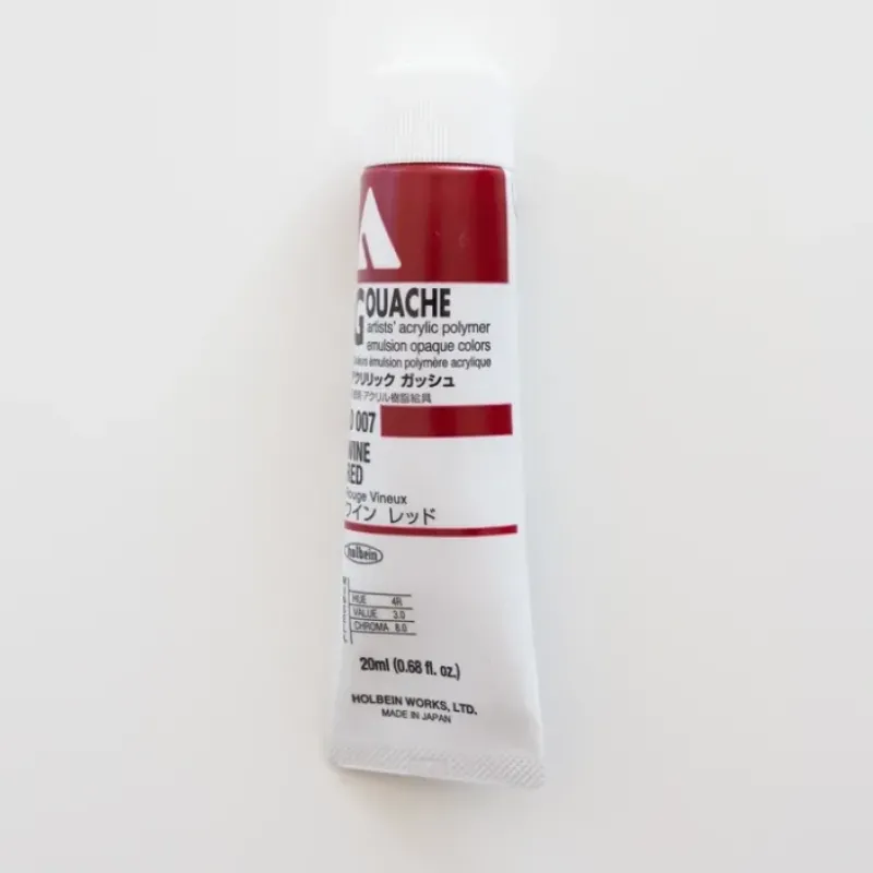 Shop All^Holbein Acryla Gouache D007 A 'Wine Red' - Little Painter Art | Exploring the Endless Possibilities of Art