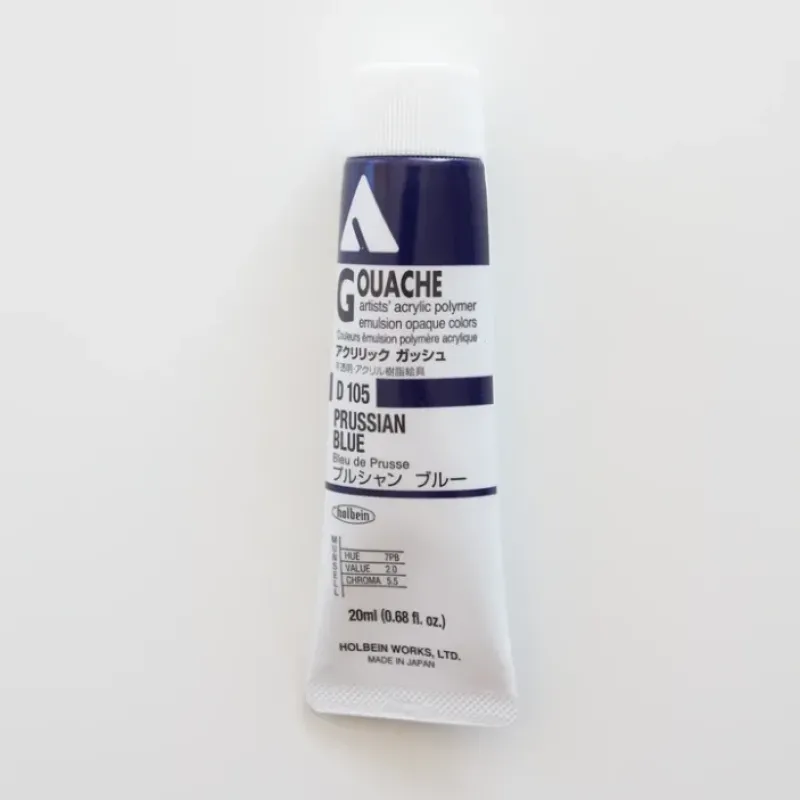 Shop All^Holbein Acryla Gouache D105 A 'Prussian Blue' - Little Painter Art | Exploring the Endless Possibilities of Art