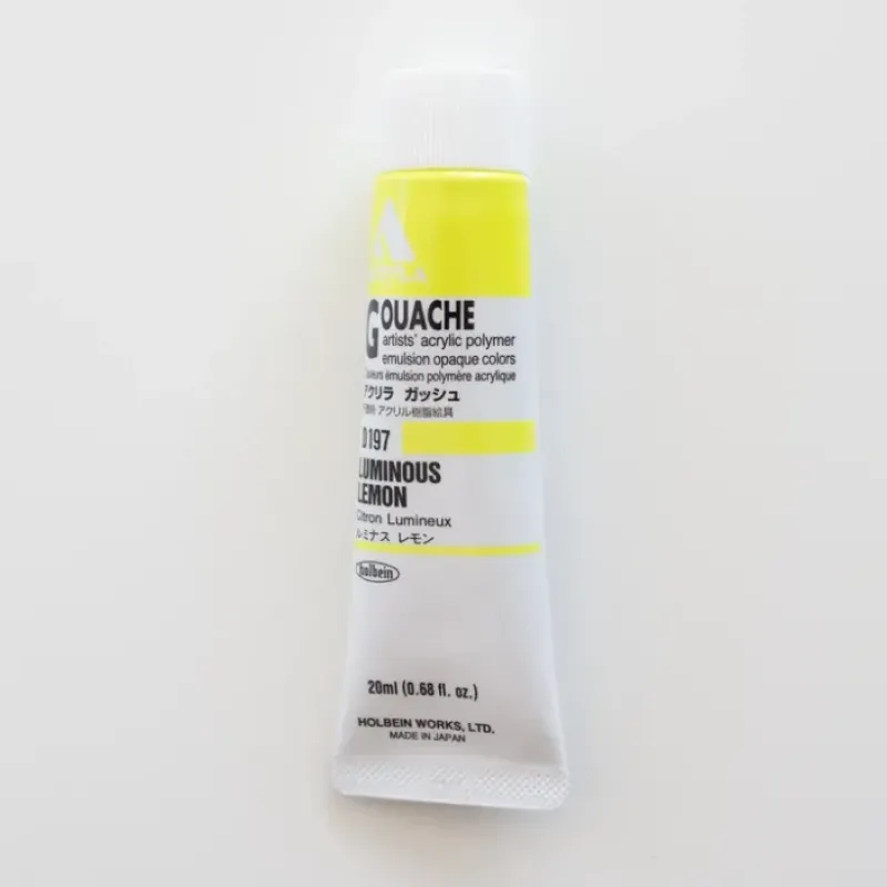 Shop All^Holbein Acryla Gouache D197 C 'Luminous Lemon' - Little Painter Art | Exploring the Endless Possibilities of Art