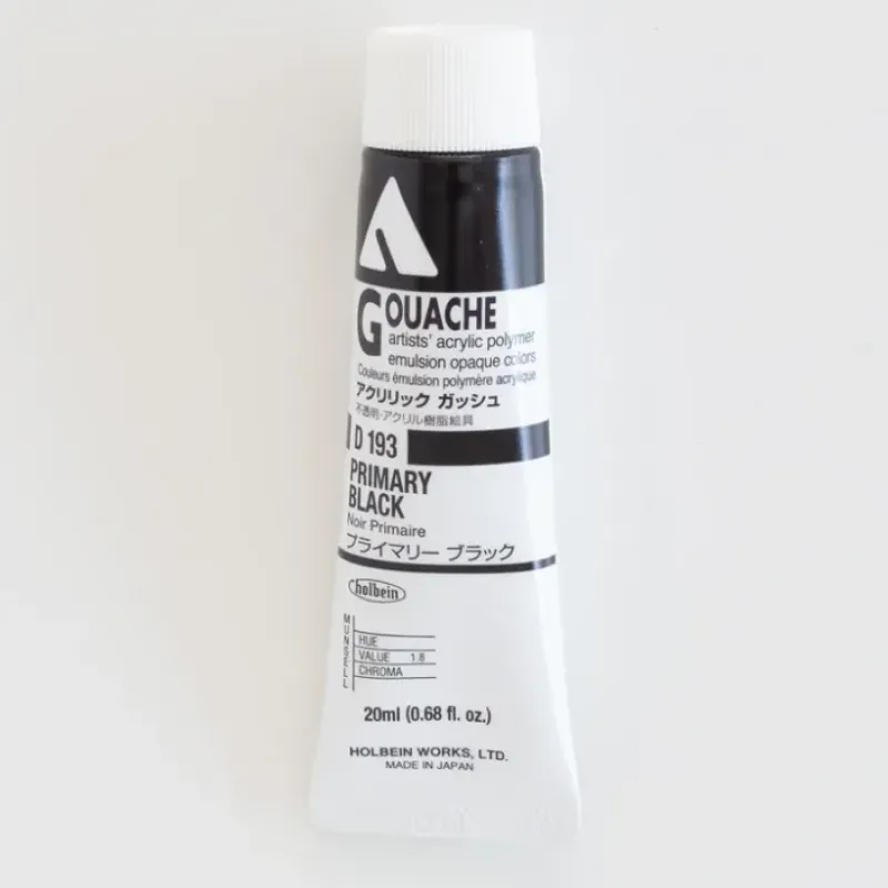 Shop All^Holbein Acryla Gouache D193 A 'Primary Black' - Little Painter Art | Exploring the Endless Possibilities of Art