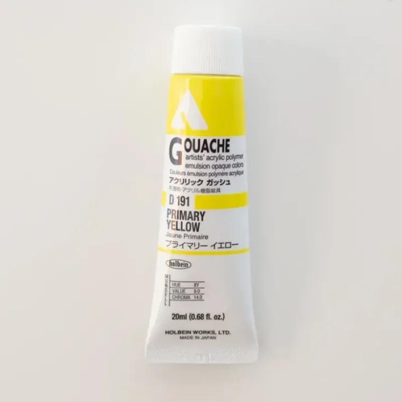 Shop All^Holbein Acryla Gouache D191 A 'Primary Yellow' - Little Painter Art | Exploring the Endless Possibilities of Art