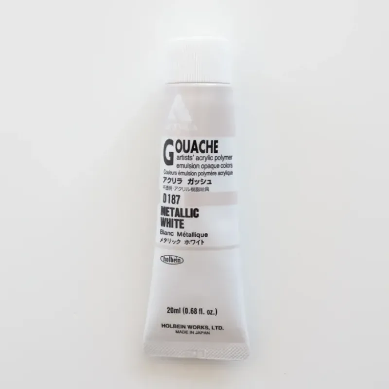 Shop All^Holbein Acryla Gouache D187 C 'Metallic White' - Little Painter Art | Exploring the Endless Possibilities of Art