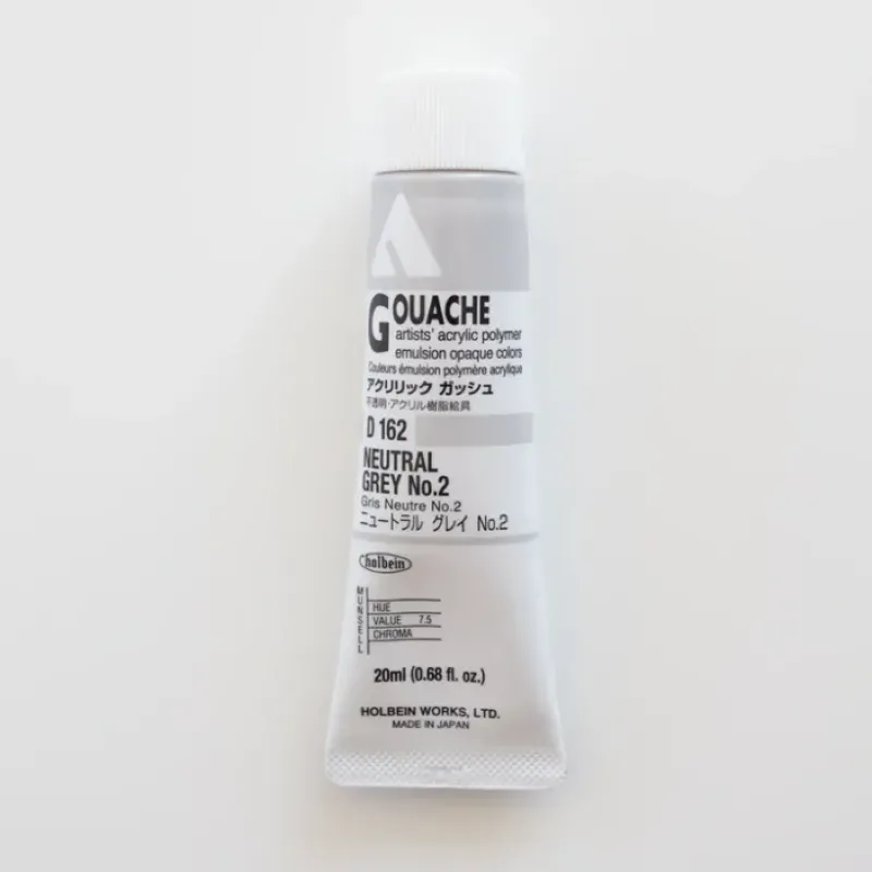 Shop All^Holbein Acryla Gouache D162 A 'Neutral Grey #2' - Little Painter Art | Exploring the Endless Possibilities of Art