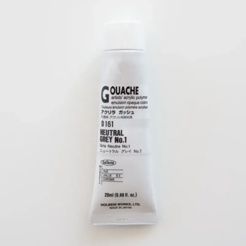 Shop All^Holbein Acryla Gouache D161 A 'Neutral Grey #1' - Little Painter Art | Exploring the Endless Possibilities of Art