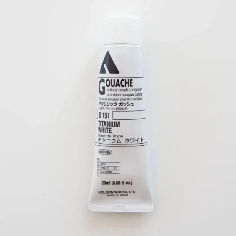 Shop All^Holbein Acryla Gouache D151 A 'Titanium White' - Little Painter Art | Exploring the Endless Possibilities of Art